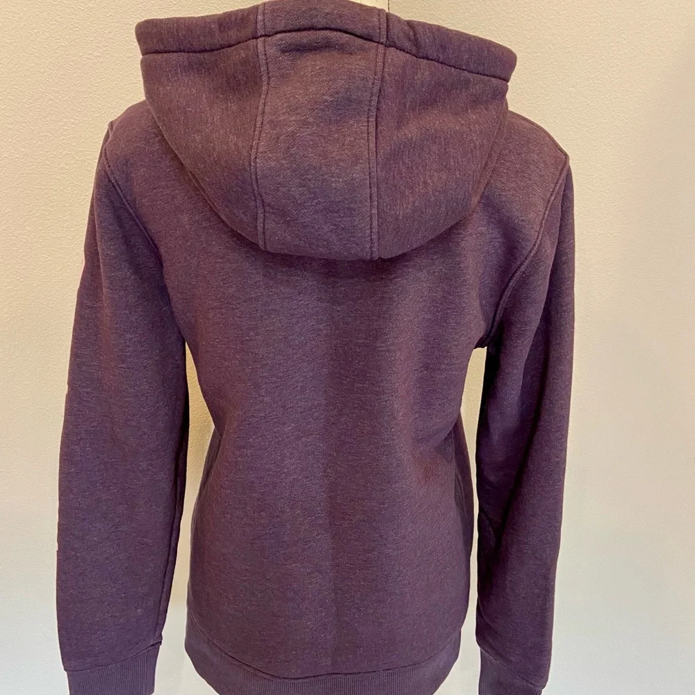 Carhartt Clarksburg Logo Graphic Hoodie Pullover Thick Relaxed Sweatshirt Medium - Picture 5 of 10